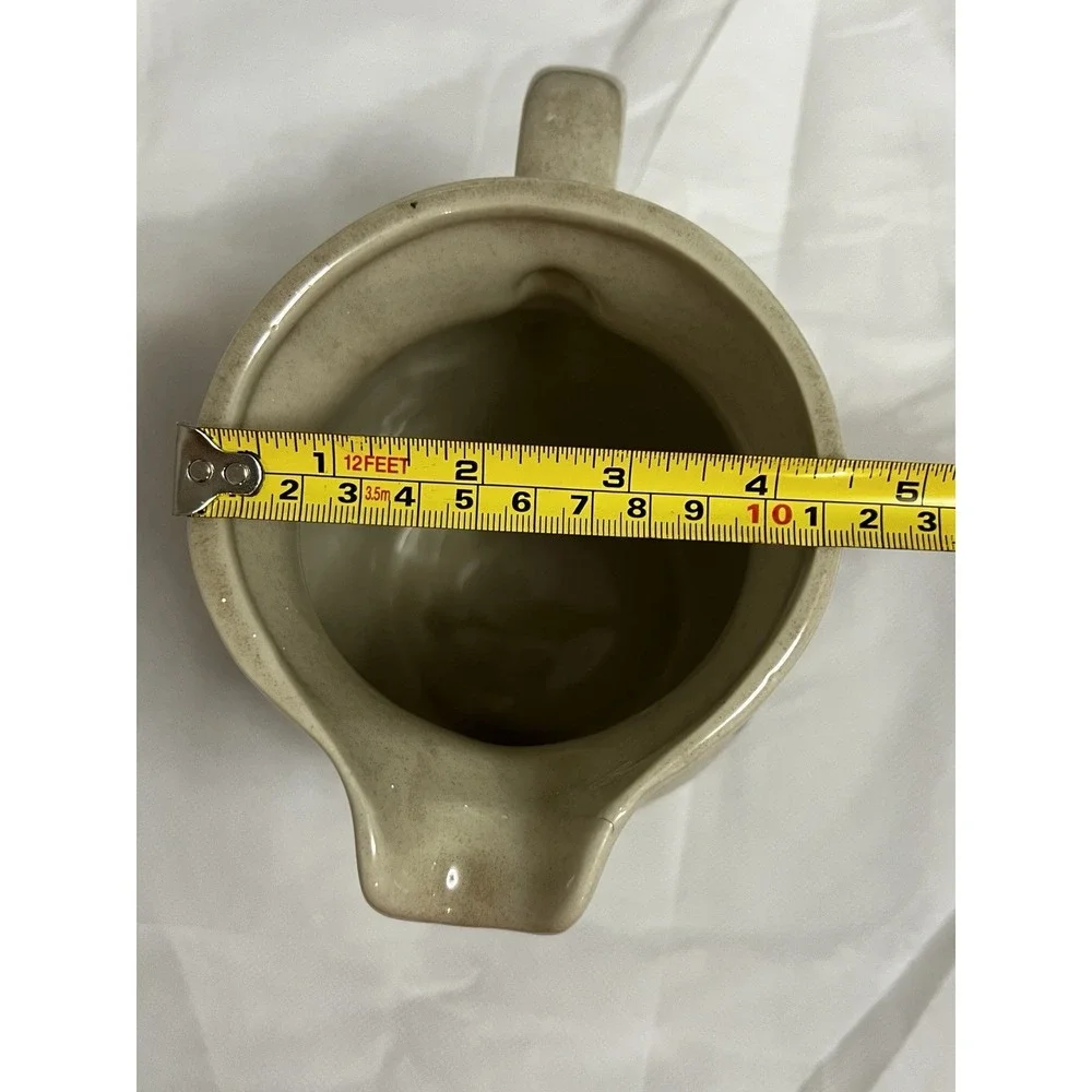 Vtg Goose Pitcher Cottagecore Geese Ducks Country Farmhouse WBI Stoneware
